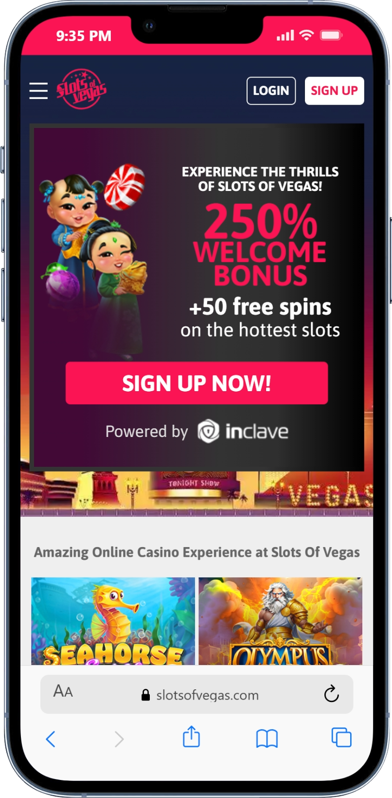 Slots of Vegas - welcome offer